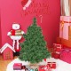 2 ft artificial PVC Christmas tree with burlap base, perfect for holiday decor in various settings, unlit for.
