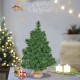 Small 2 ft artificial PVC Christmas tree with burlap base, perfect for holiday decor in any space.