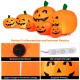 Inflatable Halloween pumpkin patch, 7.5 feet with LED lights, waterproof design for indoor and outdoor use.