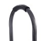 Close-up of the foam handle on a heavy-duty step stool, featuring a durable metal frame and non-slip design for.