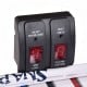 Electronic scorer panel with on/off and reset buttons for the 42-inch air hockey tabletop game, ideal for kids.