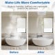 Ceiling mount exhaust ventilation fan with metal housing, 110 CFM airflow, reduces humidity for bathrooms up to 120 sq.