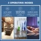60-pint dehumidifier with 3 modes, 3-color display, and 4000 sq. ft. coverage for optimal indoor humidity control.