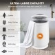 20L bathroom towel warmer in white, featuring a flip top lid and large capacity for towels and blankets, ideal for home.