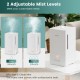 4L ultrasonic humidifier in white with essential oil diffuser and adjustable mist levels for safe, quiet use in any.