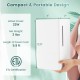 4L ultrasonic humidifier in white with essential oil diffuser, 2 mist levels, and LED touch control for home use.