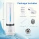 5.5L cool mist humidifier with remote control, 12-hour timer, and two 360° rotatable mist nozzles for convenient use.