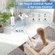5.5L cool mist humidifier with remote control, touch panel, and 12-hour timer, ideal for enhancing indoor air quality.