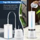Top fill humidifier with removable water tank, featuring remote control and 12-hour timer for convenient use.