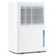 32-pint dehumidifier in white with LED touch control, adjustable humidity, and three modes for efficient home use.