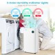 4500 Sq. Ft dehumidifier with 3-color humidity indicator lights, ideal for maintaining optimal moisture levels in large.