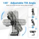 High velocity floor fan with adjustable tilt angle, featuring 3 speeds and a carry handle for easy transport.