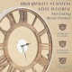 16-inch silent wall clock featuring a classic Roman numeral design, made of durable stainless steel for elegant decor.