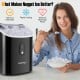 Nugget countertop ice maker in black, producing soft chewable ice, perfect for enhancing beverages and easy to use.