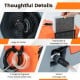 Large air outlet and removable filter of the 180 Pints/Day commercial dehumidifier for easy maintenance and operation.