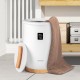 20L heated towel warmer in white with LED display and wooden handle, perfect for family use and customizable warming.