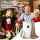 20L large heated towel warmer in white with LED display, perfect for family comfort and customizable warming experience.