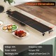 Extra large 39.5-inch electric griddle with two cooking surfaces, adjustable temperatures, and non-stick finish for.