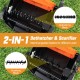 16-inch electric dethatcher and scarifier with interchangeable blades for efficient lawn care and healthier growth.
