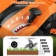 5-position depth control lever on the 16-inch electric lawn dethatcher and scarifier for various lawn conditions.