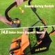Double safety switch and 14.5-gallon grass bag with handle for the 16-inch electric lawn dethatcher and scarifier.