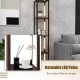64 inches floor lamp in walnut with 3-level dimmable LED bulbs and 360° rotatable LED poles for modern home decor.