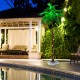 6 FT LED lighted artificial palm tree with lifelike leaves, ideal for outdoor patios and creating a tropical atmosphere.