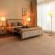 Stylish floor and table lamp set with durable metal construction, perfect for modern bedroom decor and soft.