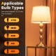 Single table lamp from the 3-piece set, featuring a stylish design and requiring an E26 bulb for soft illumination.