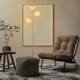 3-globe floor lamp with golden finish, featuring acrylic shades and foot switch, ideal for home or cafe lighting.
