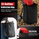 12-gallon collection bag with side hooks for secure attachment, designed for hassle-free cleanup with the wood chipper.