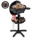 Electric BBQ Grill 1200W Indoor Outdoor Grill with 2-Zone Non-Stick Grilling Plate - Gallery View 4 of 10