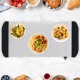 Electric buffet server with three removable trays, showcasing pasta and vegetables, ideal for parties and catering.