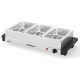 Electric buffet server with 3 removable trays, stainless steel design, adjustable temperature, ideal for parties and.