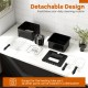 Electric deep fryer with detachable design, 5.3QT capacity, and triple baskets for versatile cooking and easy cleaning.