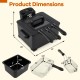 Electric deep fryer with triple baskets, 5.3QT capacity, and temperature control for versatile frying options.