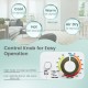 Control knob of the Electric Laundry Dryer and Full-Automatic Washing Machine Combo with 4 drying modes and 2 heating.