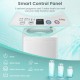 Control panel of the Electric Laundry Dryer and Full-Automatic Washing Machine Combo with 6 programs and 3 water levels.