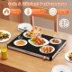 Electric warming food warmer showcasing adjustable temperature control, ideal for keeping dishes warm at parties and.