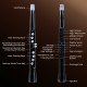 Electronic wind instrument synthesizer in black with touch-sensitive keys and MIDI connectivity for versatile music.