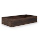 Spacious elevated wooden garden planter box made of fir wood, ideal for growing vegetables and herbs in outdoor spaces.