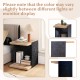 2-tier end table in oak with open storage shelf, ideal for living room or bedroom decor.