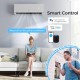 Mini split heat pump with smart control, 12000 BTU, ENERGY STAR certified, remote app access, and voice control.