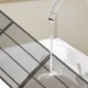 Close-up of the GreyVolt Mini Split Air Conditioner showing water flow, highlighting its self-cleaning feature for easy.