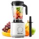 1500W countertop blender with a 64oz BPA-free jar, featuring 10 speeds and 6 pre-set programs for versatile blending.