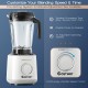 1500W countertop blender with a 64oz BPA-free jar, featuring 10 speeds and 6 pre-setting programs for versatile.