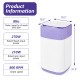 Portable 8lbs washing machine in purple with 6 wash programs and child lock, ideal for apartments and RVs.