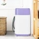 Portable 8lbs washing machine in purple, featuring 6 wash programs and compact design for apartments and dorms.