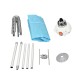 Portable ventless laundry clothes dryer components including hangers, brackets, and a cover bag for compact storage.