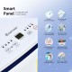 Compact washing machine control panel showing 8 programs and 3 water levels for versatile laundry needs.